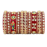 Rajwadi Chura with Pearl Kada | Traditional Indian Bridal Bangles