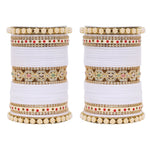 Bridal Chura with Pastel Colours & Kada | Punjabi Wedding Bangles Set