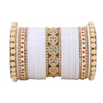 Bridal Chura with Pastel Colours & Kada | Punjabi Wedding Bangles Set