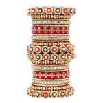 Traditional Rajasthani Bridal Chura with Pacheli Kada