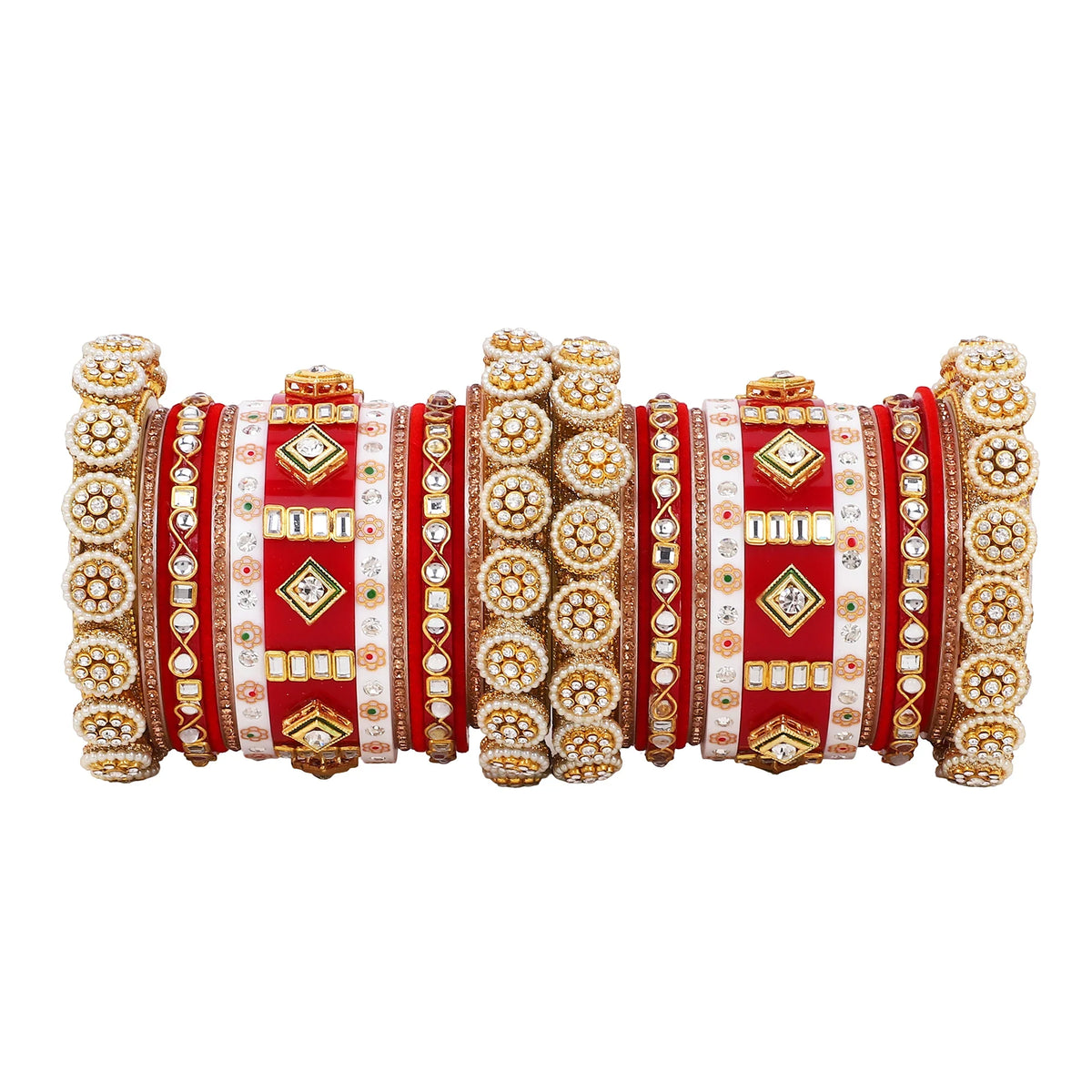 Traditional Rajwadi Chura with Pacheli Kada | Rajasthani Bridal Bangles Set | Indian Wedding Jewelry