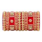 Rajwadi Bridal Chura with Pearl Kada | Royal Wedding Bangles Set | Traditional Indian Bridal Jewelry