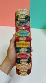 Combo Pack of 12 Glassy Metal Bangles Traditional Meets Trendy