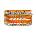 Modern Stone Tribal Bangle Stack | Boho-Chic Jewelry