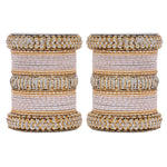 Traditional Bridal Bangle Set (Plus Size) | Golden Ethnic Wedding Jewelry