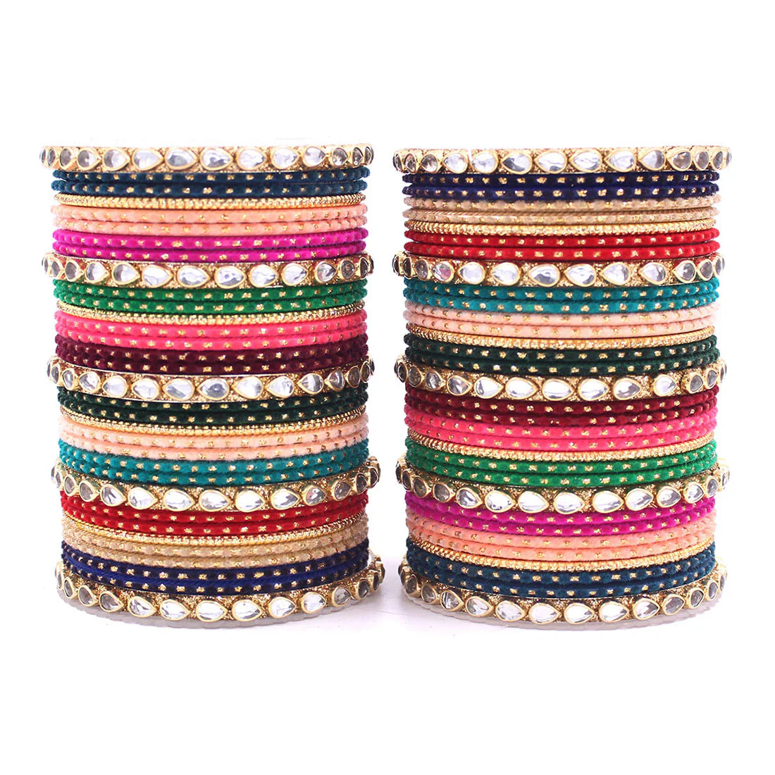 Set of 2 Multi Colour Bangle Set