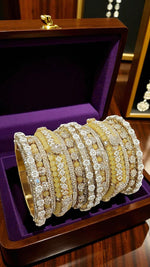 Shadow Gold Stone Bangles Set | Colorful Full Betki Bangles for Women | Traditional Indian Jewelry