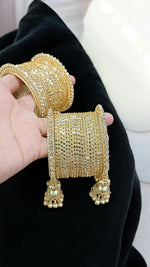 Radiant Golden Jhumki Necklace Set – Traditional Ethnic Elegance