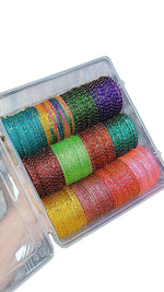 Elegant Traditional Glass Bangle Set – Timeless Ethnic Charm