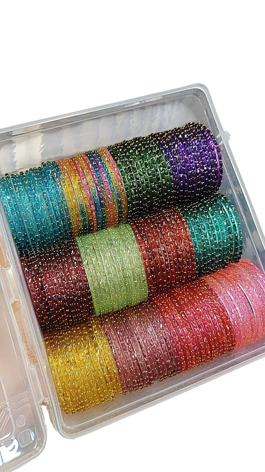 Elegant Traditional Glass Bangle Set – Timeless Ethnic Charm