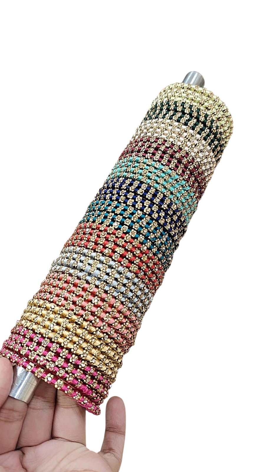 Premium Golden Shadow Thread Bangles Set – 12 Unique Colours, 4 Bangles Each - Libasaa.com