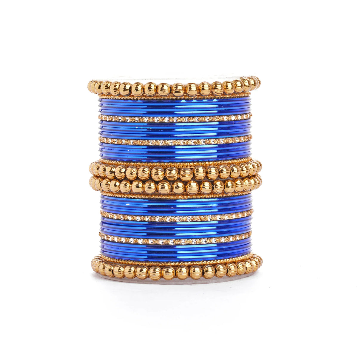 Traditional Indian Bangle Set with Antique Kadas – Elegant Bridal Jewelry for Women - Libasaa.com