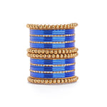 Traditional Indian Bangle Set with Antique Kadas – Elegant Bridal Jewelry for Women - Libasaa.com