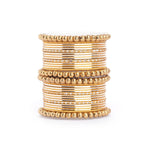 Traditional Indian Bangle Set with Antique Kadas – Elegant Bridal Jewelry for Women - Libasaa.com