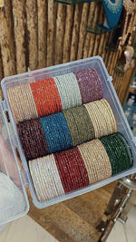 Beautiful Glass Stone Bangles – Available in 12 Stunning Colours - Libasaa.com