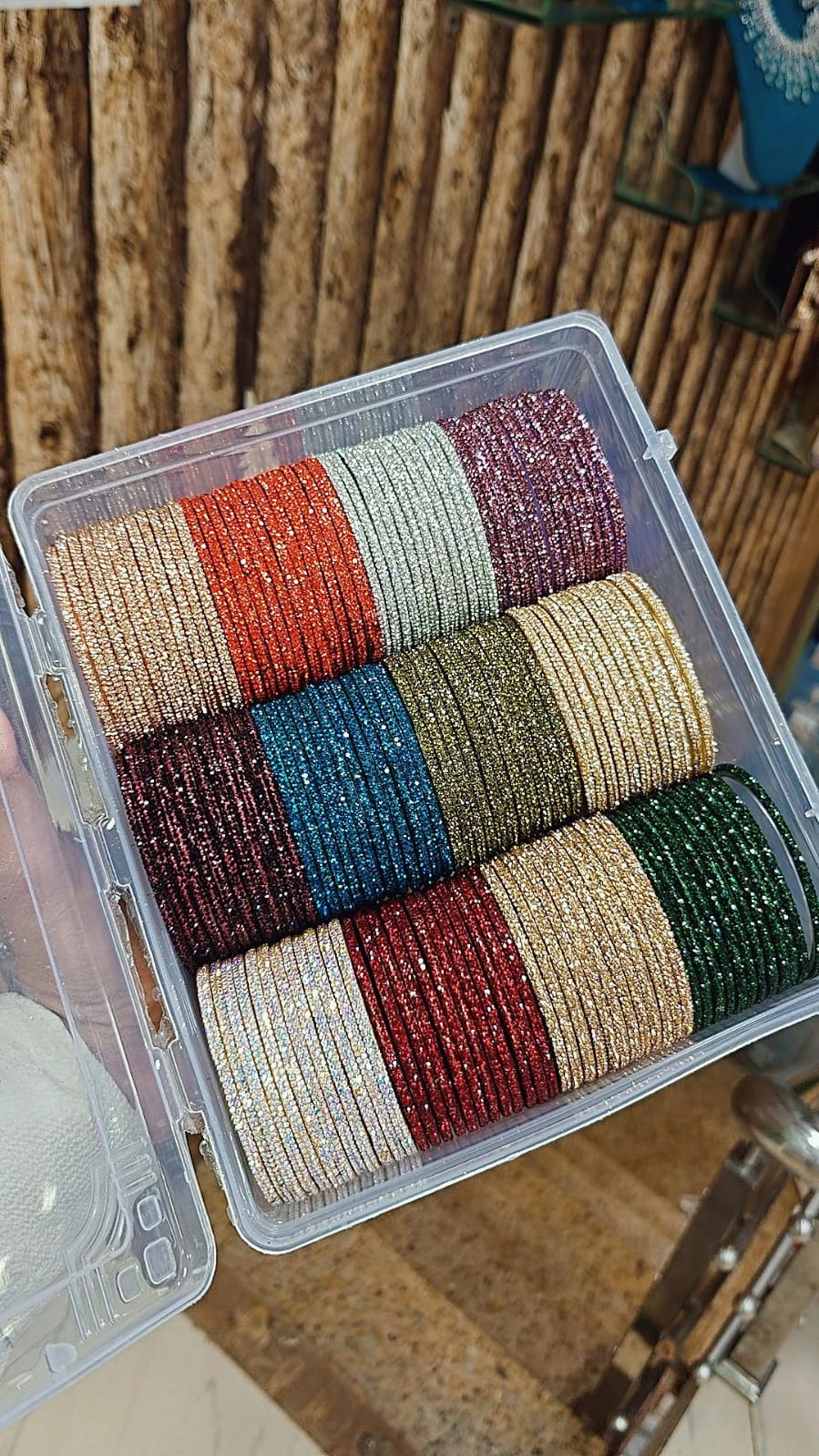 Beautiful Glass Stone Bangles – Available in 12 Stunning Colours - Libasaa.com