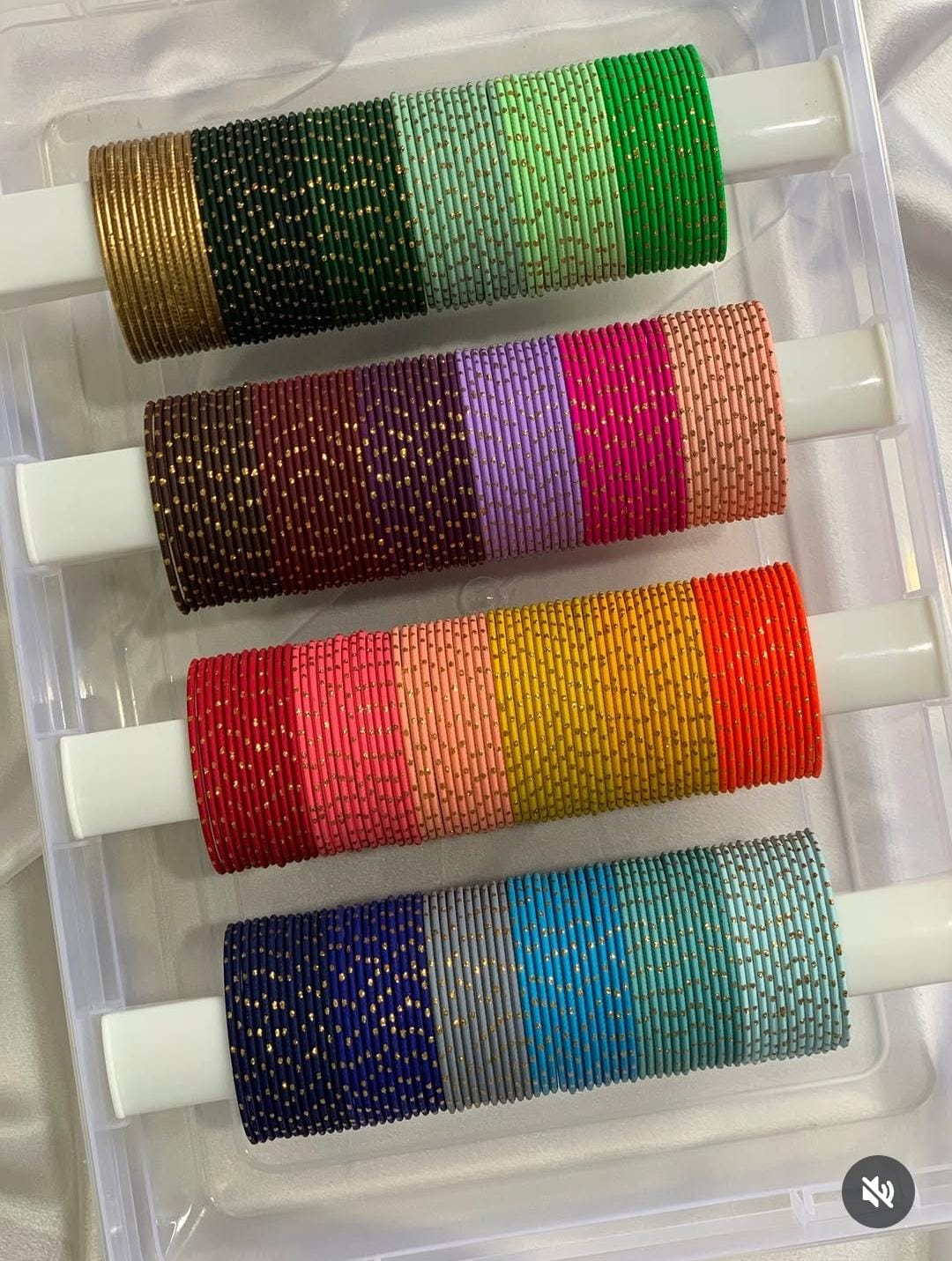 Premium Multi-Color Aluminum Dots Bangles Set for Women | 4 Roll Indian Jewellery Combo | Daily & Festive Wear Chudi Set