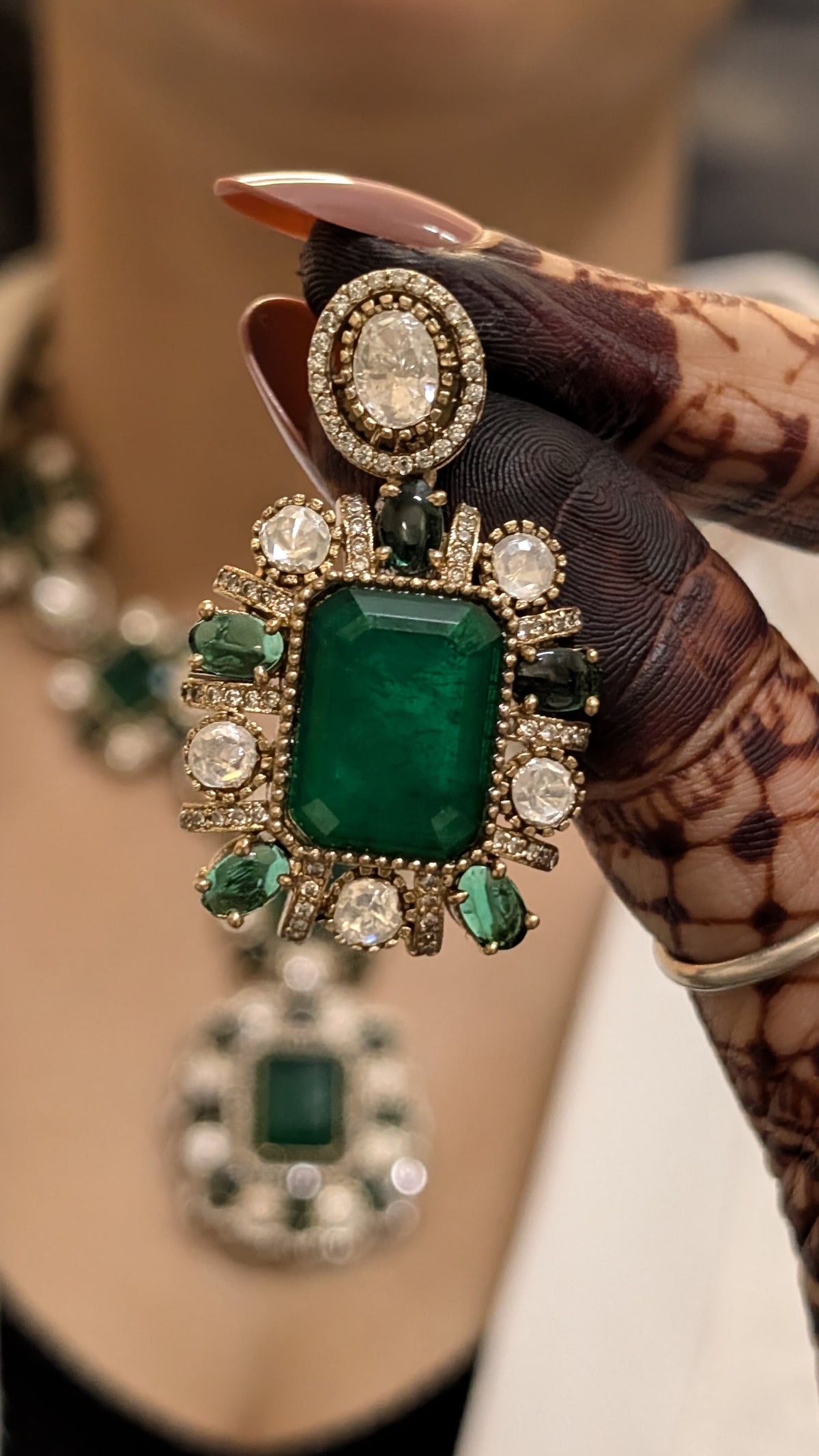 Sparkling Polki Bridal Necklace Earrings Set, Indian Polki Jewelry Set, Pakistani Polki Set, Bollywood Polki Necklace Set, Celeb Polki Jewellery, Celeb Polki Necklace Earrings Set, Bridal Polki Earrings Set