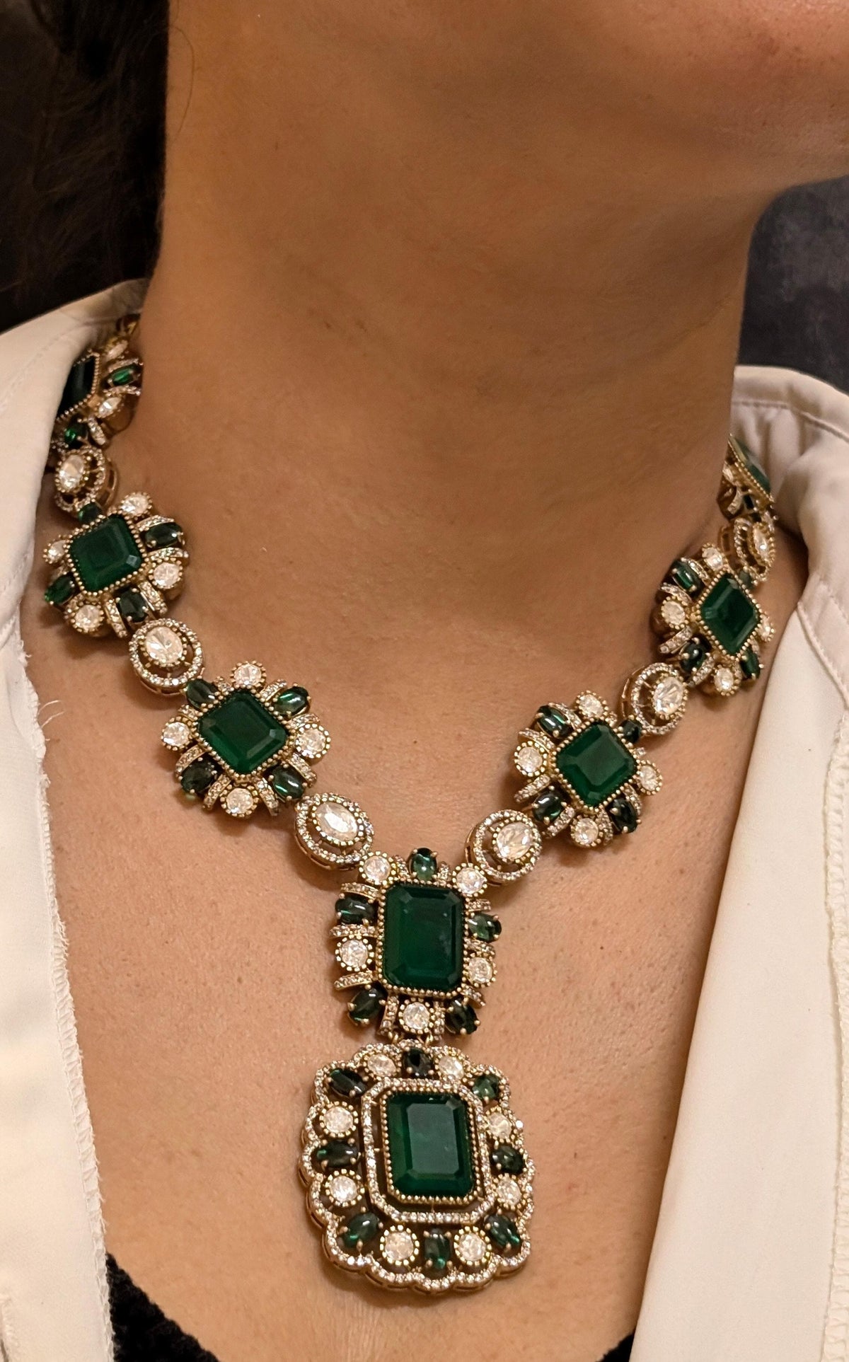 Sparkling Polki Bridal Necklace Earrings Set, Indian Polki Jewelry Set, Pakistani Polki Set, Bollywood Polki Necklace Set, Celeb Polki Jewellery, Celeb Polki Necklace Earrings Set, Bridal Polki Earrings Set