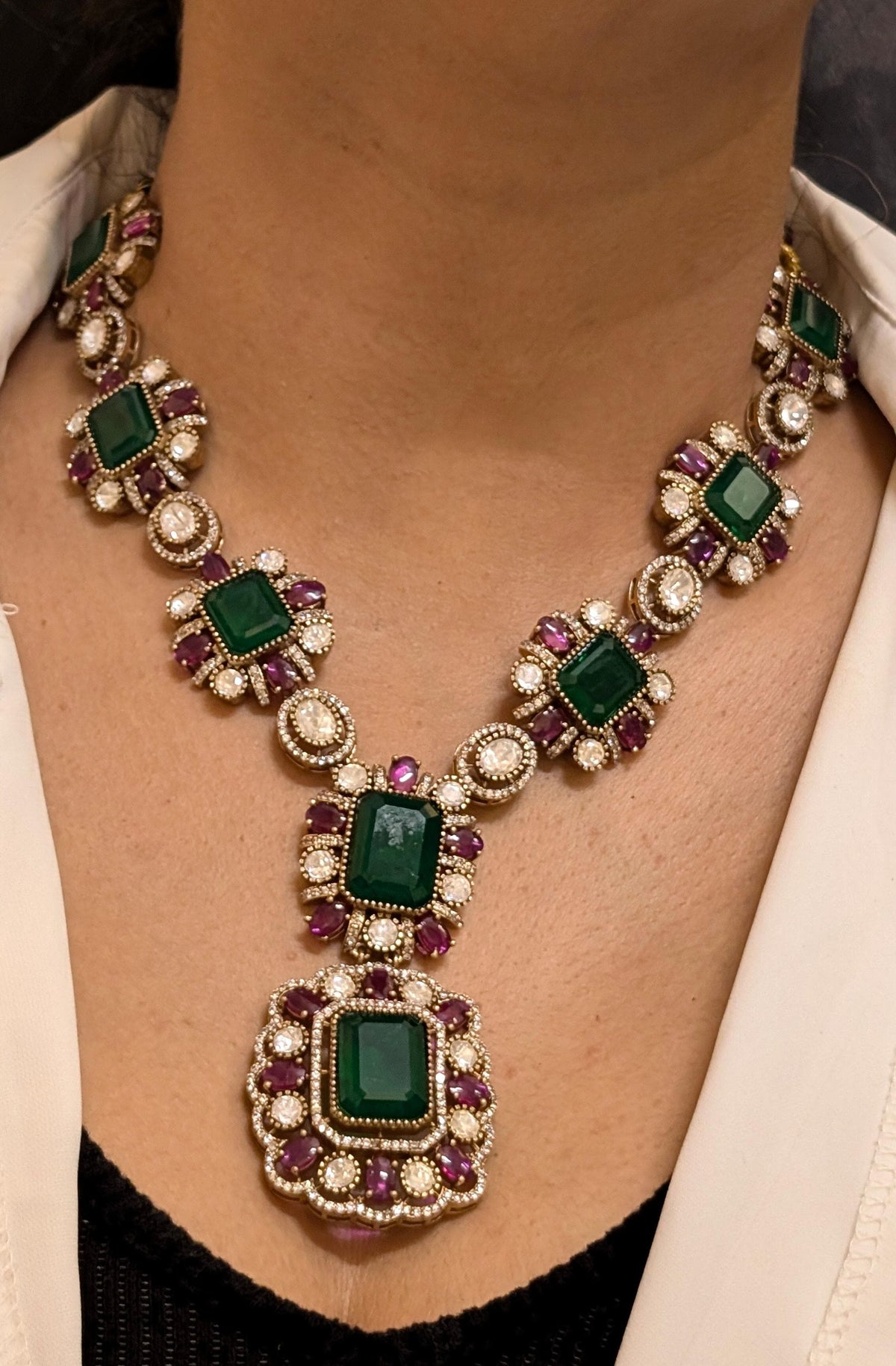 Sparkling Polki Bridal Necklace Earrings Set, Indian Polki Jewelry Set, Pakistani Polki Set, Bollywood Polki Necklace Set, Celeb Polki Jewellery, Celeb Polki Necklace Earrings Set, Bridal Polki Earrings Set