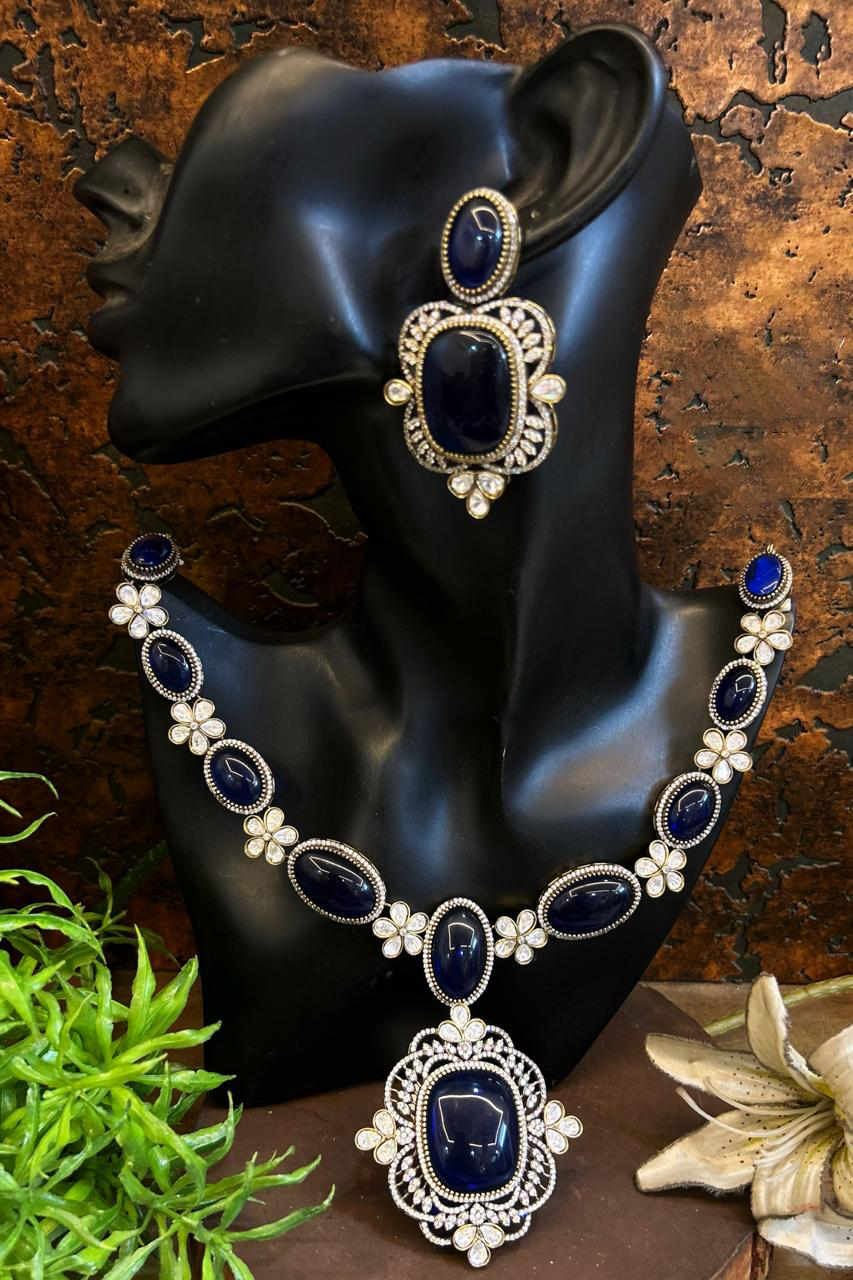 Luxe Polki Stones Indian Wedding Necklace Set, Luxe Polki Necklace Earrings Set, Indian Polki Jewelry Set, Polki Stones Jewelry Set, Bridal Jewellery Set, Wedding Jewelry, Pakistani Polki Jewelry Set