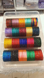 Rain drop Bangles Glass Combo Box – 20 Colors Indian Bangles Set | Traditional Indian Jewellery Bangle Set