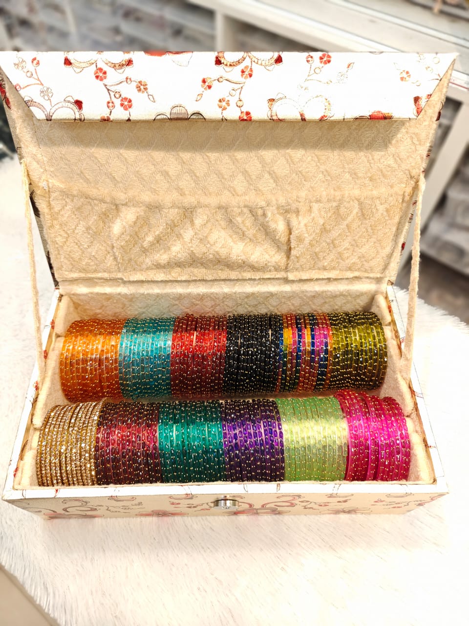 Rain Drop Bangles Glass Set 12 Colours | Indian Bangles Bangle Bunch Set | Indian Jewelry