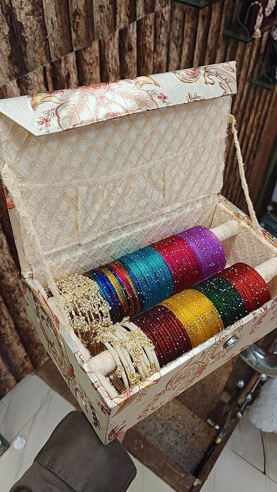 Flower Bangles Kasmiri Ghungru Combo Box – All-in-One Bridal &amp; Festive Collection