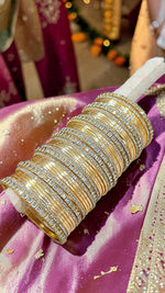 Kundan Steel Bangles Set | 8 Kundan Bangles, 12 Stone Bangles & 2 Dozen Steel Bangles | Bridal & Festive Jewellery Combo for Women