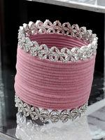 Luxurious Crafted Traditional Pearl Bangles Set, traditional Chooda, crafted Bangles Jewellery Set, Indian Chura Set, Bridal Pearl Chura