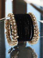 Pakistani Bridal Pearl Bangles Kundan Jewellery Set, Pakistani Wedding Pearl Bangles, Chura set, Bangles Set, Indian Jewellery Set,