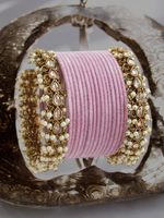 Pakistani Bridal Pearl Bangles Kundan Jewellery Set, Pakistani Wedding Pearl Bangles, Chura set, Bangles Set, Indian Jewellery Set,