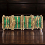Gold Plated Festive Celebrity Inspired Bangles Chura Set, Gold Plated Bangles Set, Indian Chura Set