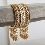 Floral Mirror Celeb Inspired Bangles Jewelry Set , Bridal Floral Bangles, Wedding Bangles Set, Indian Jewelry Set, Wedding Floral Bangles