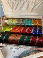 Indian New Kashmiri Ghunghroo Bangles with Raindrop Design | 12 Color Bridal Bangle Set | Traditional Indian Jewellery Bangles Combo Box Set