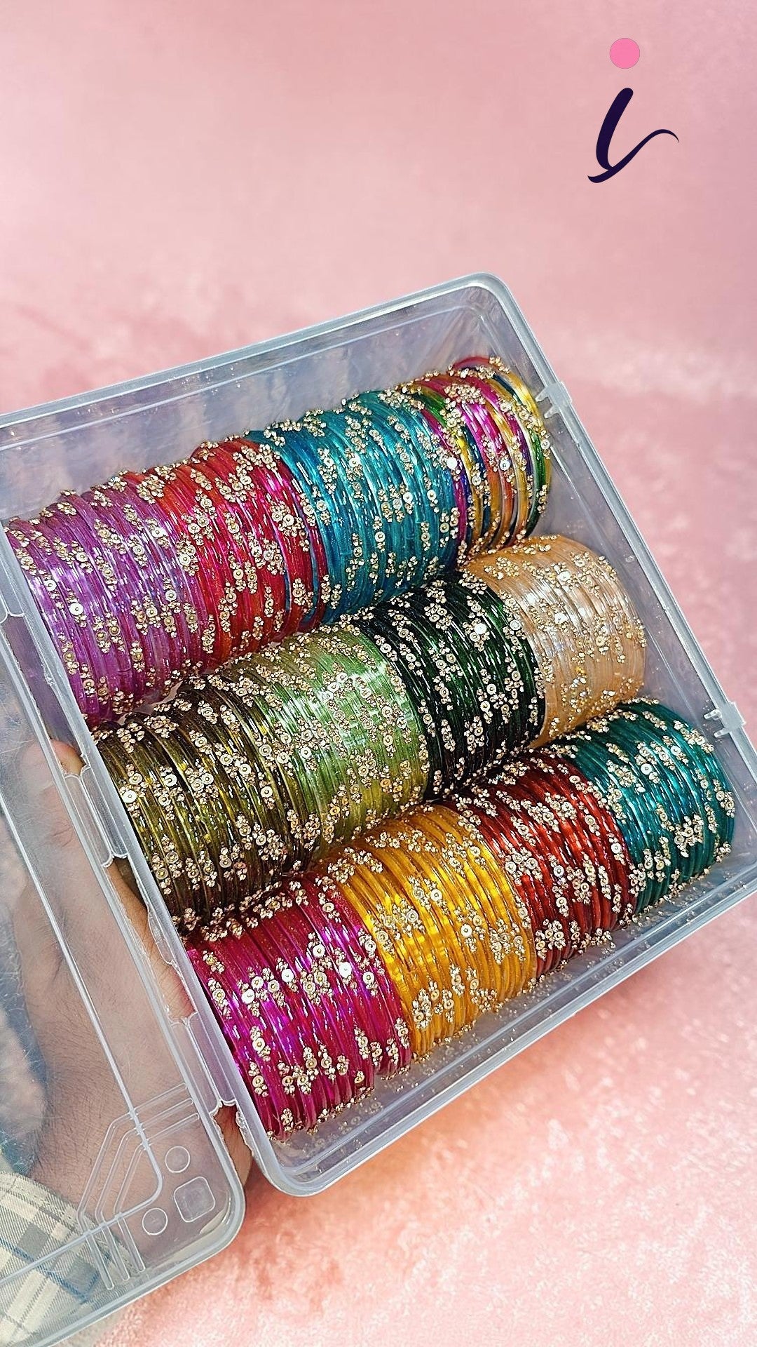 Glass Tikki Jelly Bangles Combo Set (12 Dozen, 12 Colours Box) | Premium Indian Traditional Bangles Collection for Women Indian Bangles Set & Jewelry