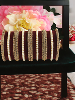 Indian Shadi Pearl Chura Jewellery Set, Shadi Bangles Chura Set
