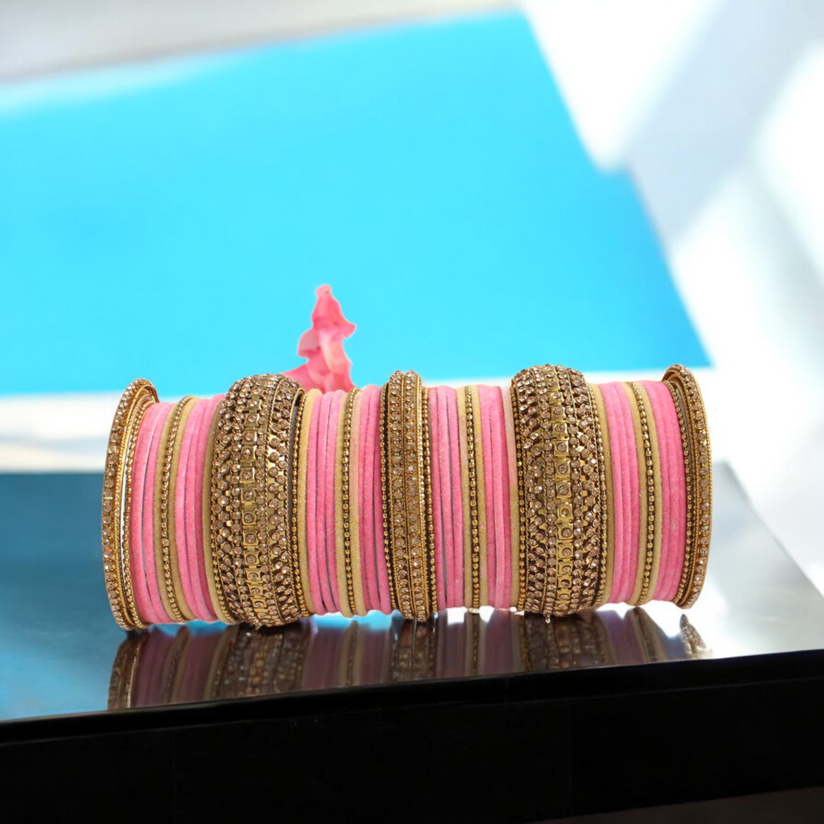 Beautiful Detailing Pakistani Pearl Bangles Chura Jewellery, Pakistani Pearl Chura jewelry, Indian Pearl Bangles Set, Pearl Jewellery Set