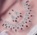 Fabulous Bridal Perfection CZ Choker Earrings Jewelry, CZ Choker Set, Indian Bridal Jewellery Set, AD Necklace Set, CZ Earrings Set