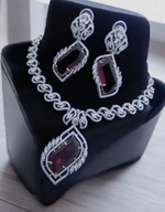 Indian Wedding AD Choker Set Bridal Jewellery, Bridal CZ Choker Set, AD Pakistani Choker Set, Bollywood AD Set, Wedding Choker