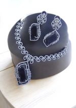 Indian Wedding AD Choker Set Bridal Jewellery, Bridal CZ Choker Set, AD Pakistani Choker Set, Bollywood AD Set, Wedding Choker