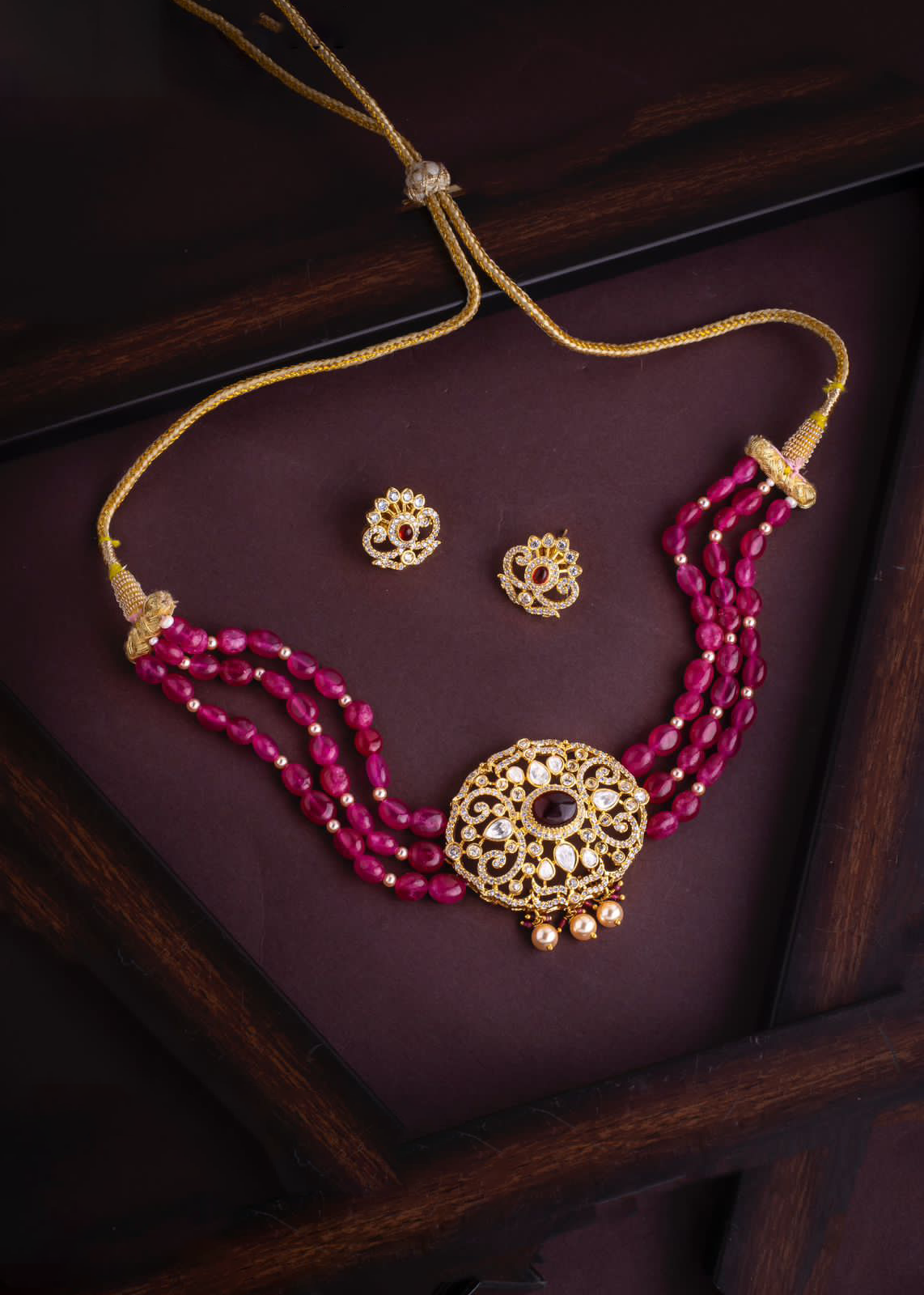 Jaipuri Designed Indian Choker Set, Rajsthani Choker Set, Indian Choker Jewelry, Bollywood Jewelry Set, Pakistani Choker Earrings Set