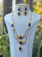 Celebrity Inspired Polki Indian Necklace Set, Bollywood Polki Necklace Set, Indian Jewelry Set, Polki Pakistani Jewelry Set, Wedding Necklace Set
