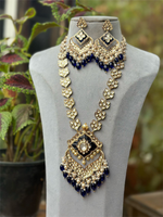 Pakistani Floral Antique Design Necklace Set, Indian Floral Necklace Set, Bollywood Luxe Jewelry, Wedding Floral Necklace Earrings Set