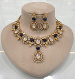 Ethnic Indian Bridal Polki Choker Earrings Set, Pakistani Traditional Polki Choker Set, Indian Polki Jewelry Set, Wedding Bridal Indian Jewelry