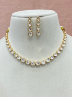 Gold Plated Pearl Silver Choker Earrings Indian Jewelry Set, Gold Plated Indian Choker Set, Bridal Pakistani Statement Choker Set