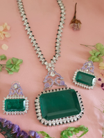 Rectangular Gemstones Indian Polki Necklace Set, Polki Statement Necklace Set, Indian Polki Jewelry Set, Pakistani Statement Polki Jewelry Set, Bollywood Polki Necklace Set, Celebrity Polki Jewelry