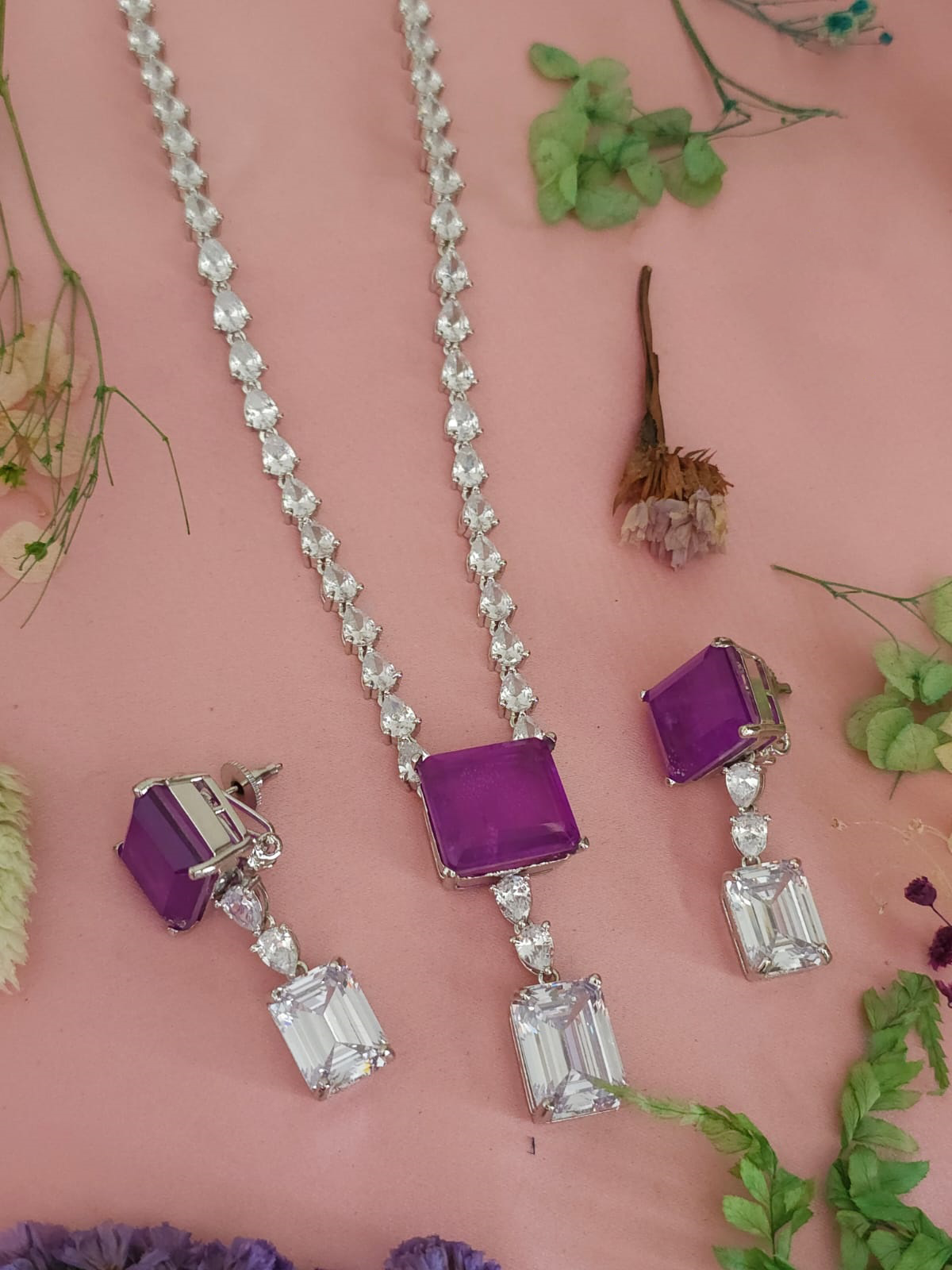 Paki Statement Rectangular Polki Necklace Set, Pakistani Polki Necklace Set, Indian WeddingPolki Jewelry Set, Bollywood Polki Necklace Set, Bridal Jewelry