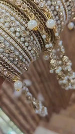 Khushi Moti Jhumri Bangles Set – Elegant Pearl-Studded Traditional Beauty