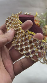 Aditi Rao Inspired Polki Choker Necklace Set – Royal Bridal Elegance